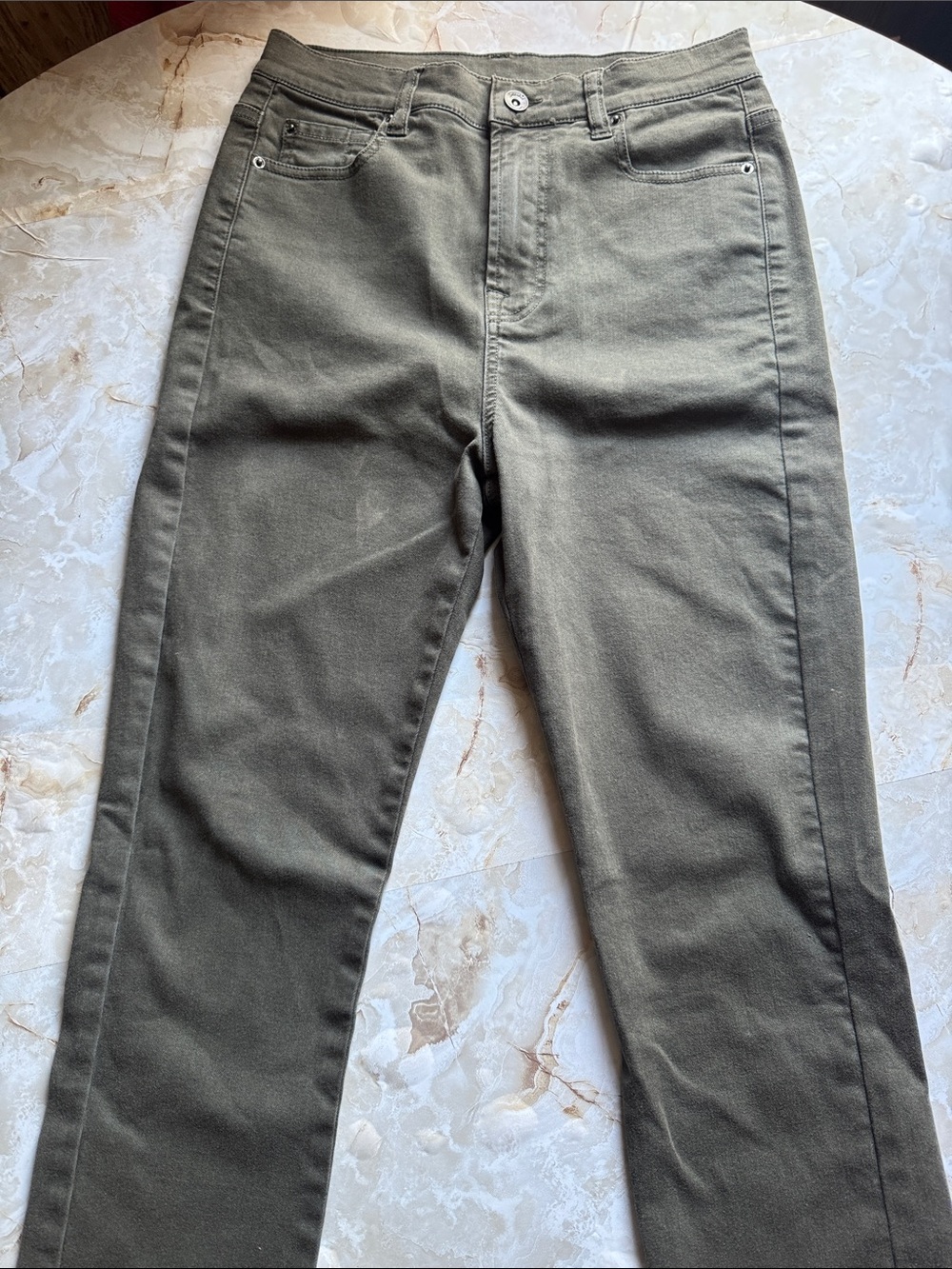 Gray Straight Leg Jeans